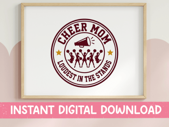 Cheer Mom SVG: Bold Graphics for T-Shirt Designs