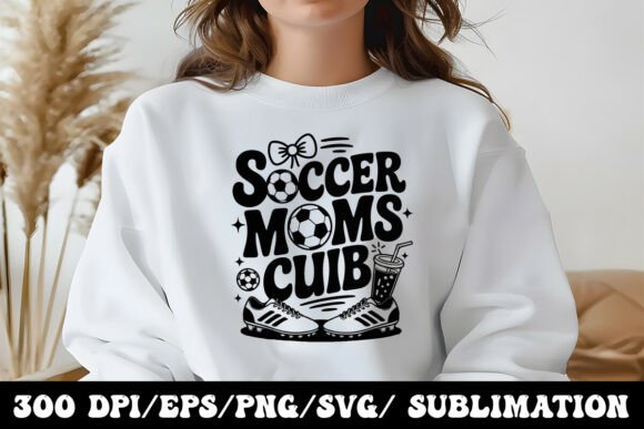 Cute Game Day Soccer Mom Graphic: Graphics & T-Shirt Designs