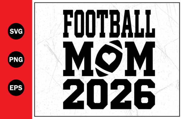 Football Mom Hearts: Graphics for T-Shirt Designs