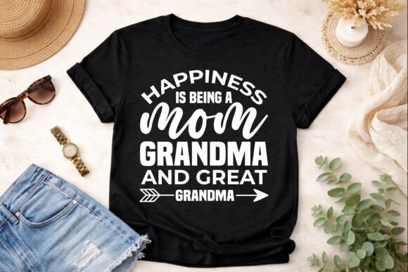 Happy Mom SVG: Graphics for T-Shirt Designs