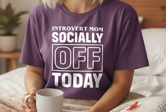 Introvert Mom SVG: Graphics for T-Shirt Designs