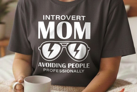 Introvert Mom SVG: Graphics for T-Shirt Designs