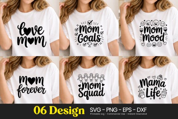 Love Mom Goals Mood Quotes: Premium Graphics & Illustrations