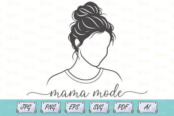 Mama Mode SVG: Fresh Graphics for T-Shirt Designs