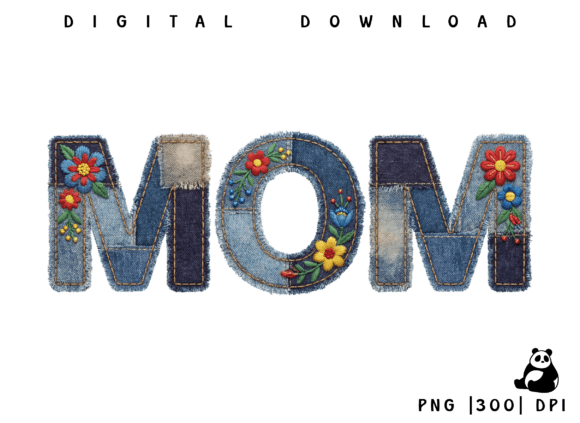 Mom Mother Patchwork PNG: Graphics & Illustrations