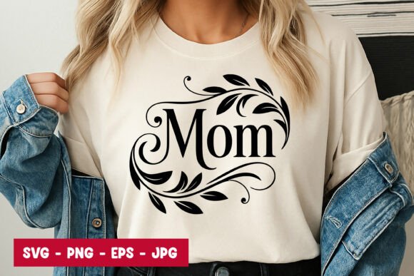 Mom Script Floral Graphics & Illustrations Review